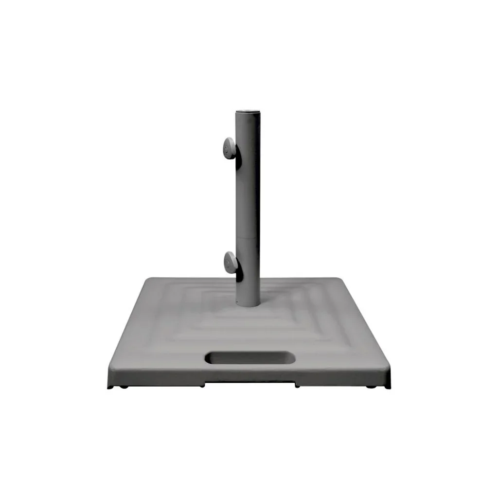 Monaco Square Umbrella Base with Wheels – Platinum
