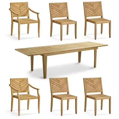 Westport 7-Pc. Rectangular Extendable Dining Set