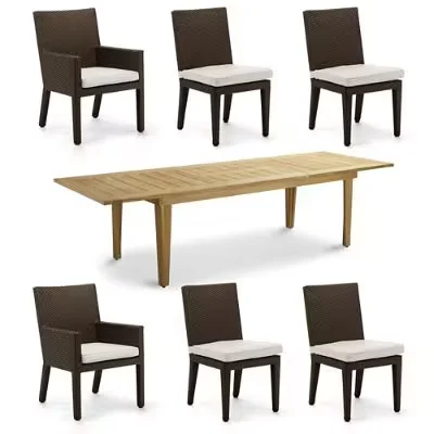 Palermo 7-Pc. Rectangular Extendable Dining Set